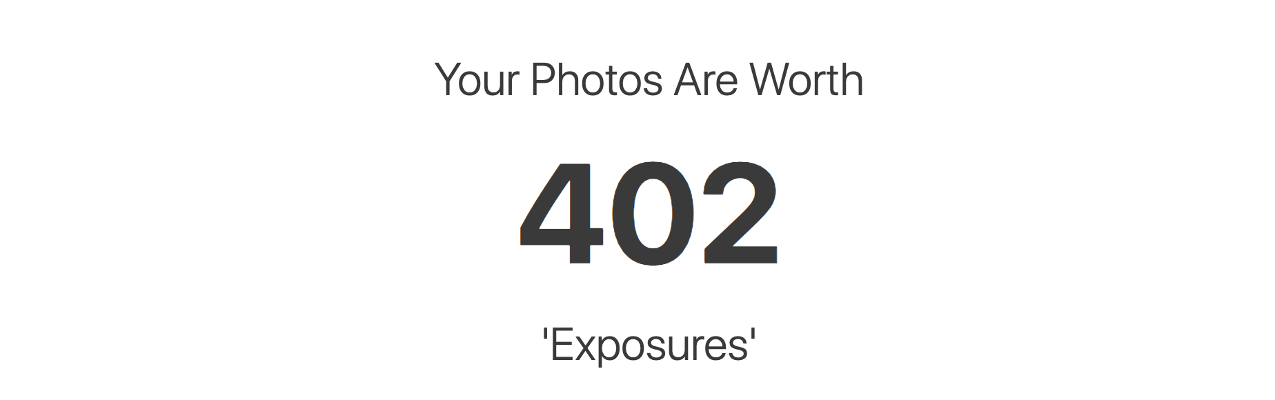 The “Exposure Calculator”