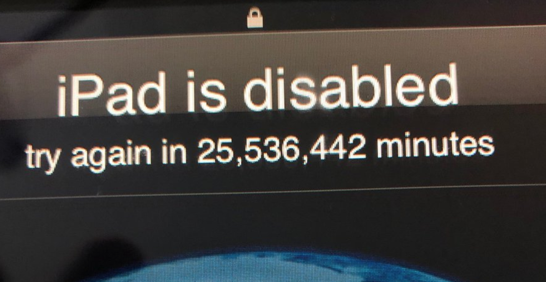 Toddler Locks Dad Out Of iPad Until 2067