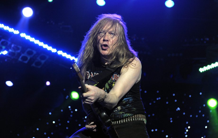 VIDEO: Iron Maiden’s Janick Gers’ Guitar Accidentally Flies Into Crowd