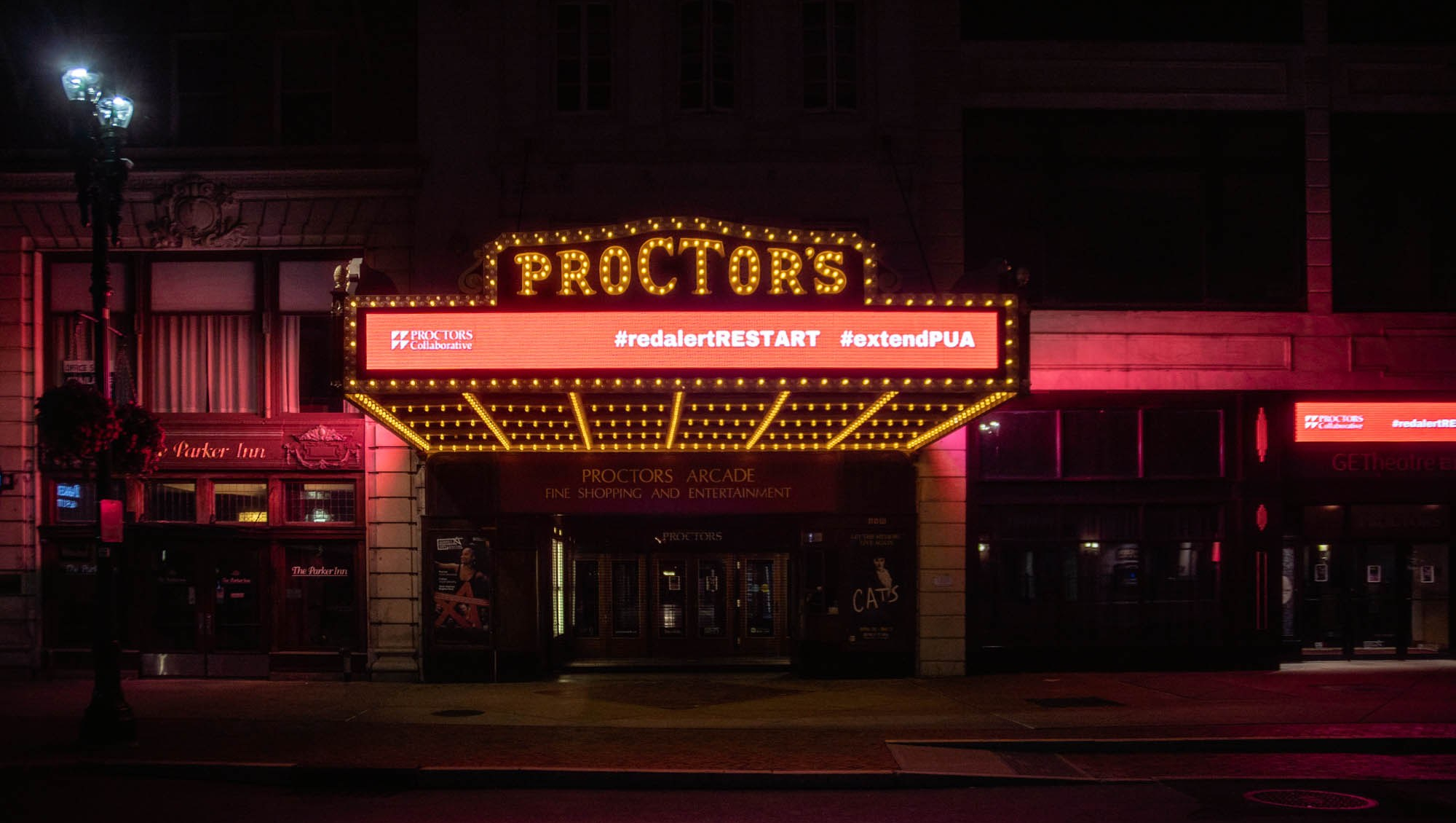 Capital Region Venues Light Up Red to Support Restart Act