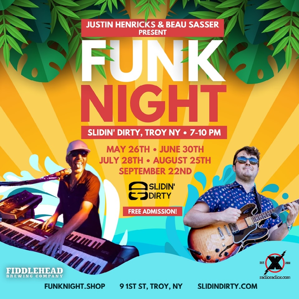 Slidin’ Dirty Gears Up For Funk Night Concert Series in Troy, NY